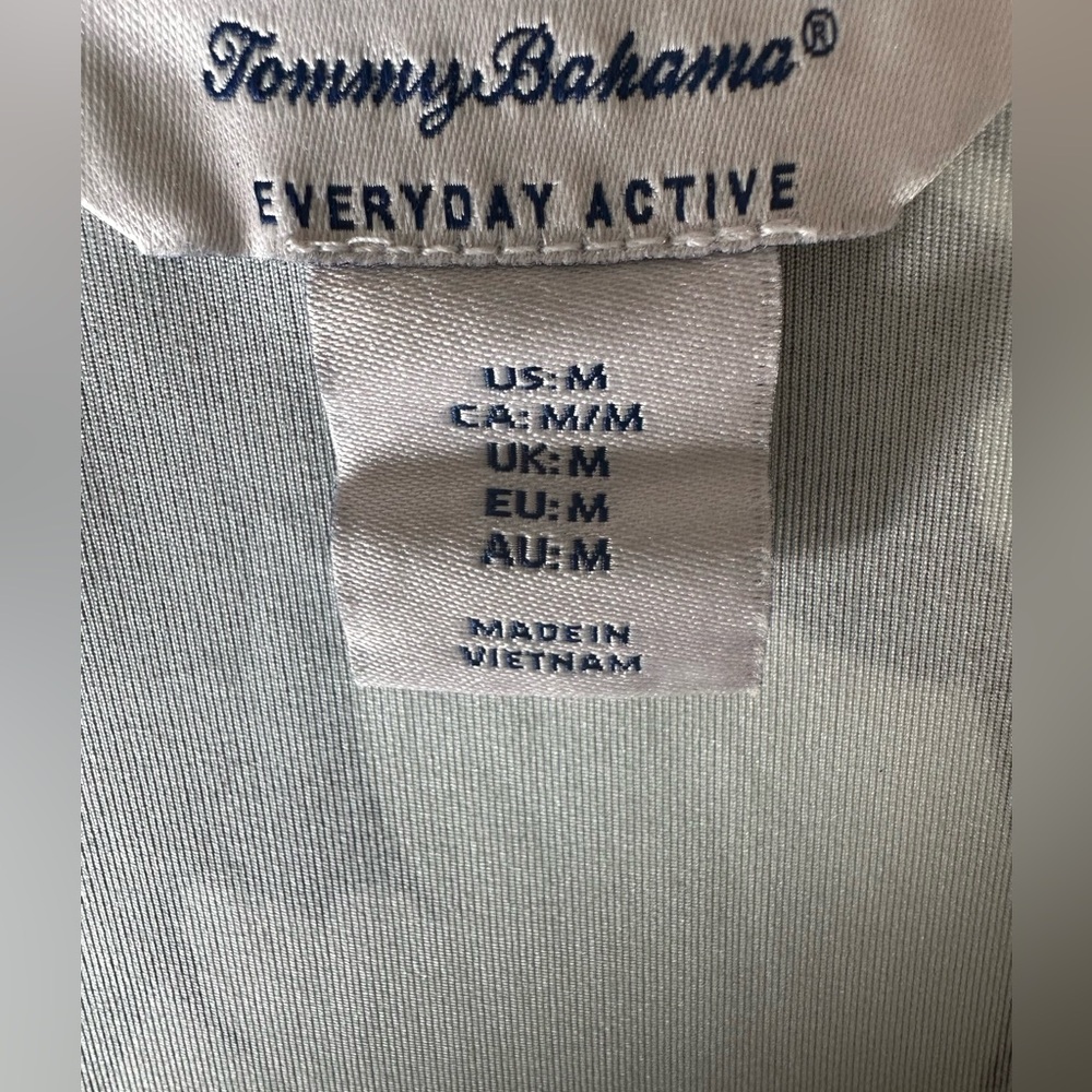 Tommy Bahama Black and White Floral Zipper Up Jacket - Picture 5 of 6